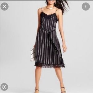 Who What Wear Pinstripes Slip Dress